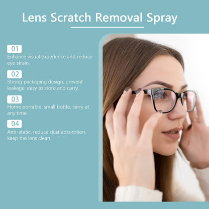 Jue-Fish Lens Scratch Remover, Repair Scuff Scratches Refurbished Eye Lens Glass Blur Curing Agent