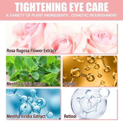 Pink Rose Eye Mask, Reduces Fine Lines, Bags, Dark Circles, Moisturizes And Tights Skin Care Eye Mask