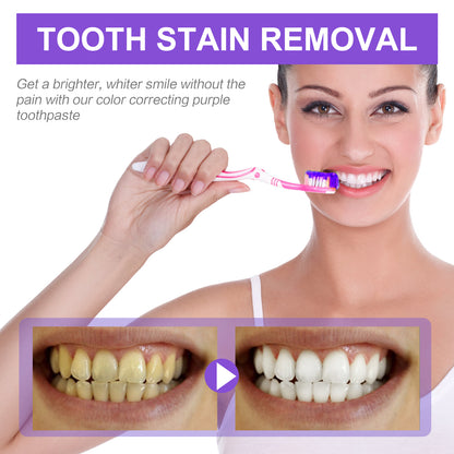 OUHOE Tooth Whitening Toothpaste, Cleans Stains Care For Gums Fresh Breath And White Teeth Toothpaste