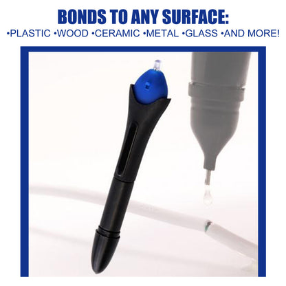 Jue-Fish UV UV Curing Glue Pen, 5 Seconds Repair Plastic Ceramic Cable High And Low Temperature Resistant Adhesive