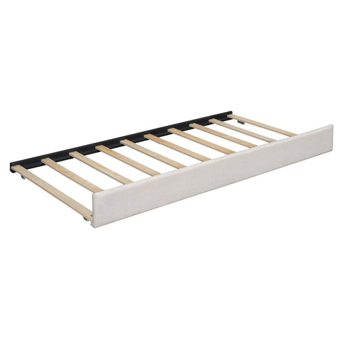 Queen Size Upholstered Platform Bed with Reading Lights, Drawers,