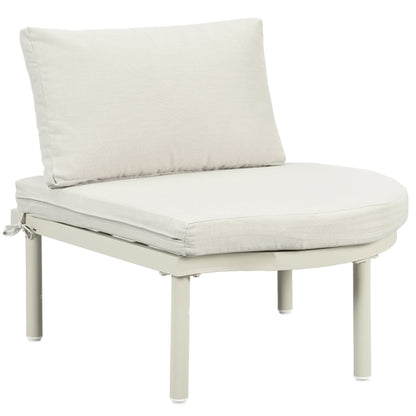 8-Piece Patio Sofa Furniture Set, Half Moon Outdoor Sectional Sofa