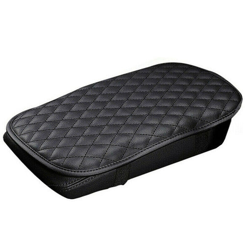 1Pc Car Armrest Pad Cover PU Leather Auto Center Console Seat Box