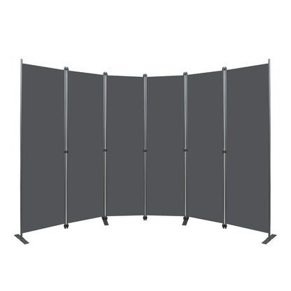Folding Privacy Screen Room Divider, Heavy-Duty Metal Frame &