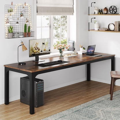 78 Inch Extra Long Two Person Computer Desk For Home Office