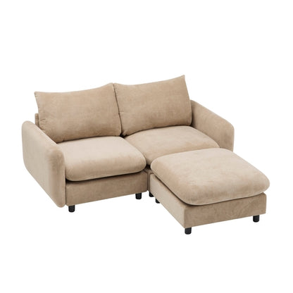 Modular Velvet Sectional Sofa Corner Chair – Convertible Upholstered