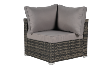 8 Piece Outdoor Patio Sectional Sofa Set – Wicker Conversation Set