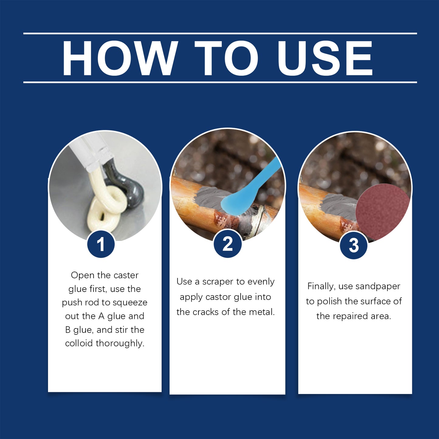 Jakehoe Metal Casting Adhesive Casting Adhesive Ab Adhesive Repair Stainless Steel Copper Aluminum Waterproof Metal Sealant