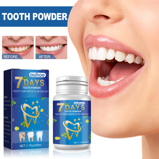 OUHOE Teeth Whitening Cleaning Powder, Beauty Teeth Stain Removal Fresh Mouth Teeth Cleaning Powder