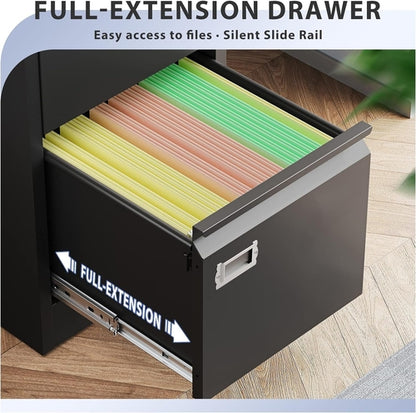 Locking 4 Drawer Vertical File Cabinet For Office Use
