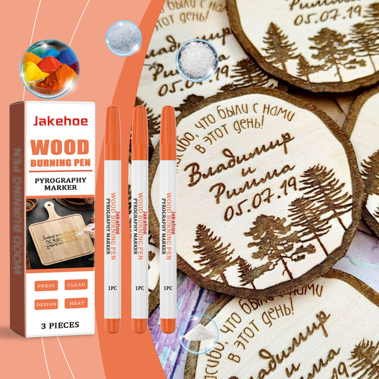 Jakehoe Burning Pyrograph Pen Wood Burning Effect Burning Pyrograph Pen Art Marker Pyrograph Pen Burning Pen