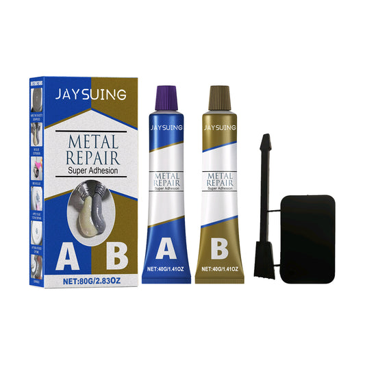Jaysuing Repair Casting Glue 80g, Box Cast Iron Sealant Ab Glue Anti-Repair Agent For Leak Sealing And Metal Bonding