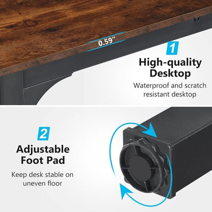 78 Inch Extra Long Two Person Computer Desk For Home Office