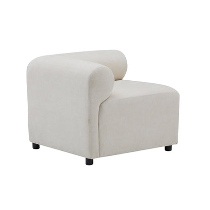 Modular Chenille Sectional Sofa – Modern Curved Upholstered Couch for