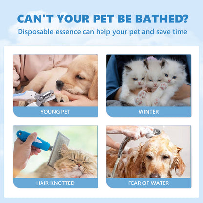 Yegbong Pet Leave-In Serum Set For Cats And Dogs To Clean Hair Fluffy, Soft And Fragrance Care Essence