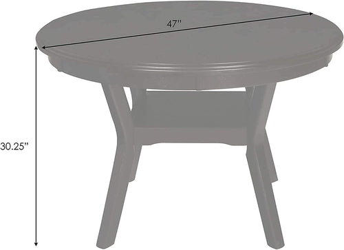 Gray 5 Piece Dining Table Set With 4 Chairs For Kitchen