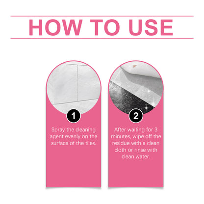 Multi-Purpose Tile Cleaner Living Room Kitchen Floor Decontamination Brightening Clean Polishing Remove Oil Clean