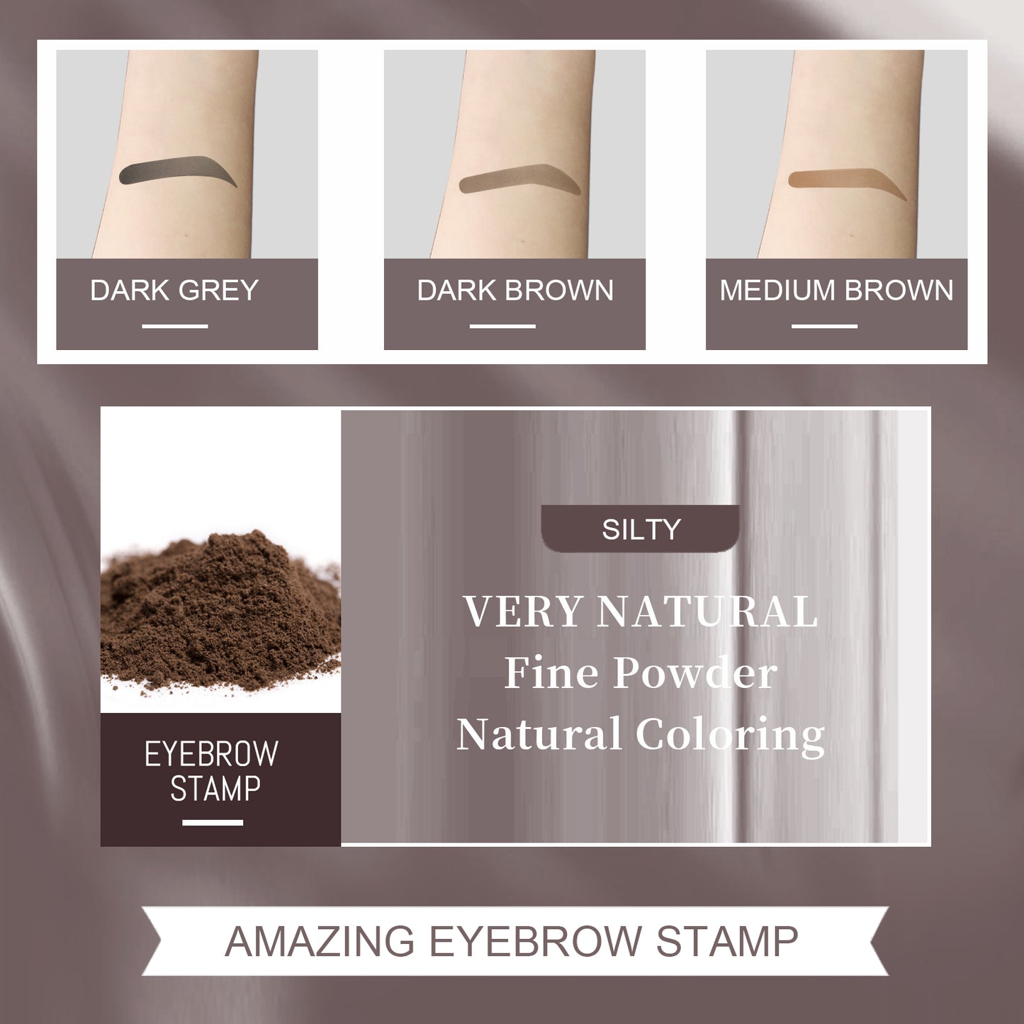 Eyebrow Print Mold Thrush, Lazy Eyebrows Fill Makeup Eyebrow Cake Waterproof Hairline Powder