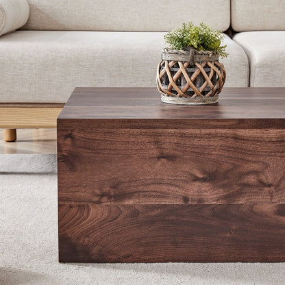 Modern Coffee Table – 39.3" Rectangular Accent Table with Textured