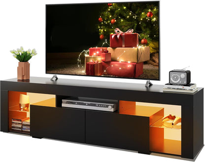 63 Inch TV Stand, LED Entertainment Center for 60 to 70 Inch TV,