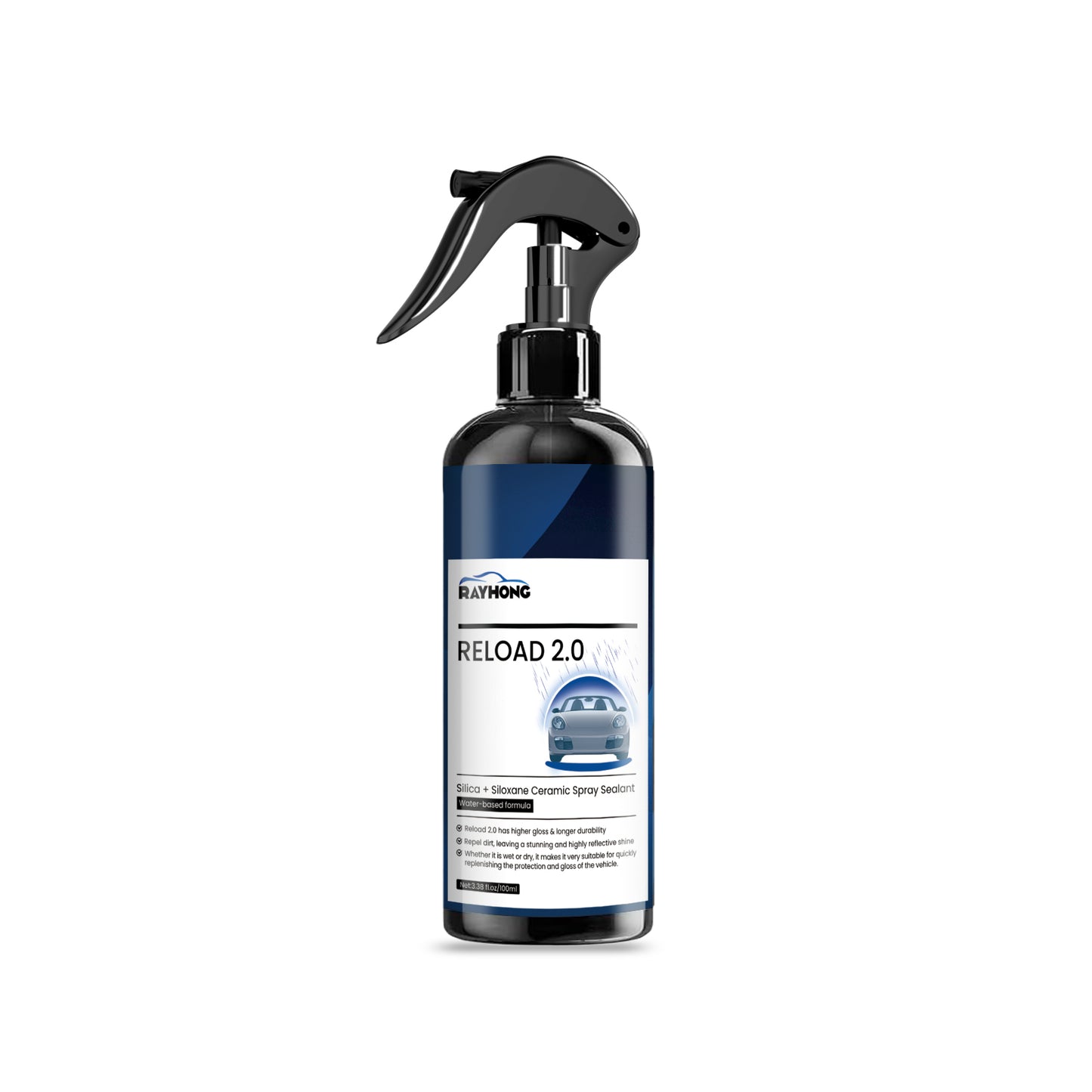 Silica + Siloxane Ceramic Spray Sealant, Car Paint Maintenance Paint Cleaning Stains Polishing Brightening Refurbishing Agent