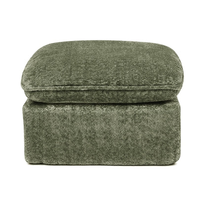 Modern Boucle L-Shaped Sectional Sofa with Two Moveable Ottomans,