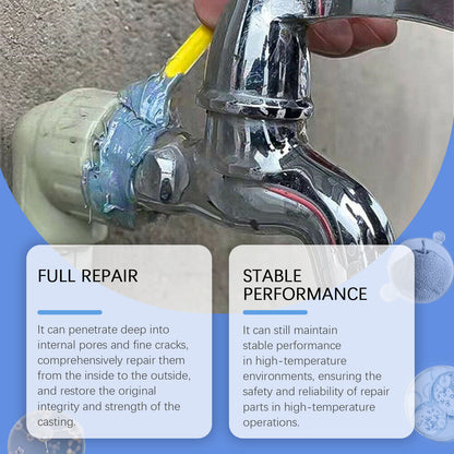 Jaysuing Repair Casting Glue 80g, Box Cast Iron Sealant Ab Glue Anti-Repair Agent For Leak Sealing And Metal Bonding