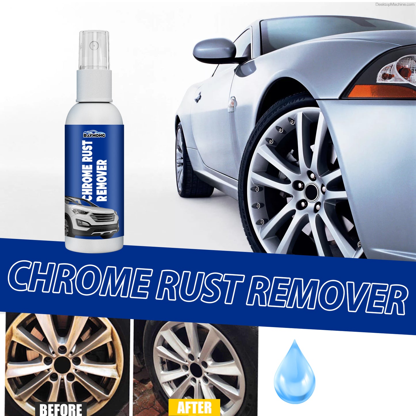 Rust Removal And Conversion Agent, Auto Coating Coating Surface Micro-Plated Crystal Decontamination Brightening Anti-Oxidation Rust Removal Conversion Agent