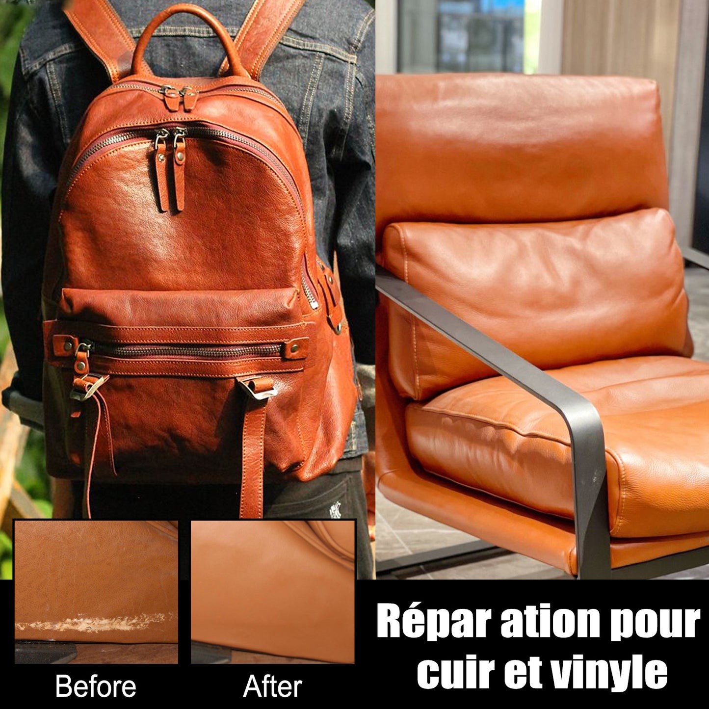 Rayhong Leather Color Repair Cream (Coffee Color) Leather Garment Scratch And Crack Repair Cream Leather Car Leather Seat And Sofa Repair Cream