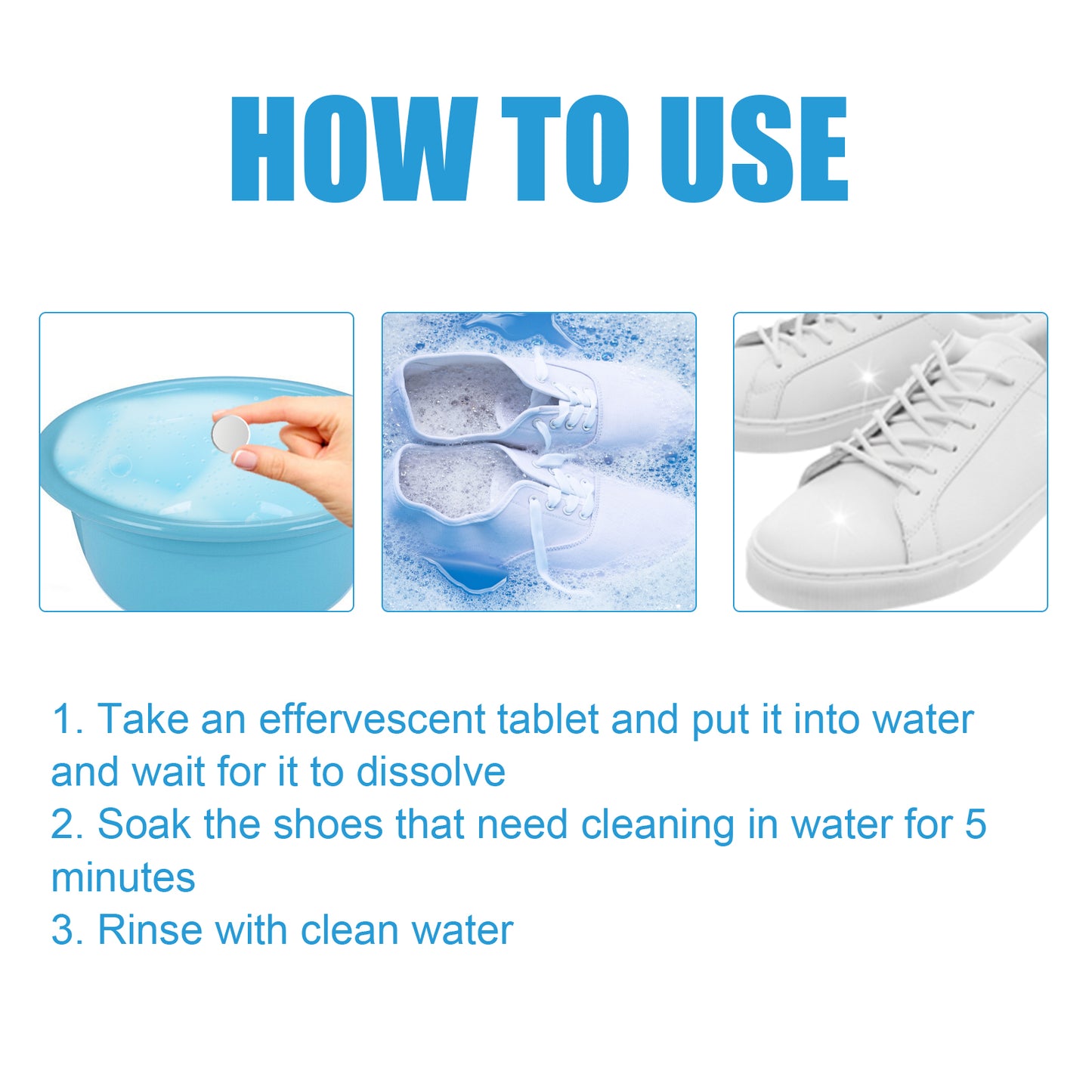 Small White Shoe Cleaning Tablets, Sneakers Canvas Shoes Small White Shoes Yellow Decontamination Bright White Cleaning Sheet
