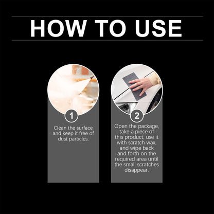 Car Scratch Repair Polishing Cloth, Quick Repair Scratches Scratches Water Stains Cleaning Decontamination Refurbishment