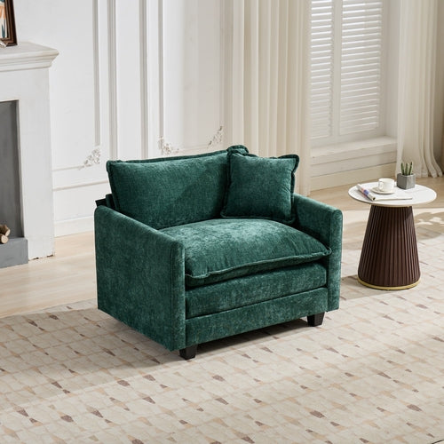 Cloud Sofa Modern Sectional Couch, Comfy Double Layer Upholstered Seat