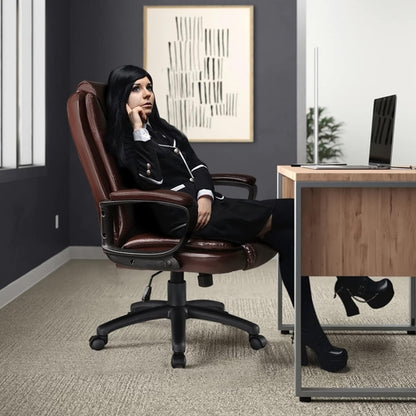 Home Office Chair, 400LBS Big and Tall Chair Heavy Duty Design,