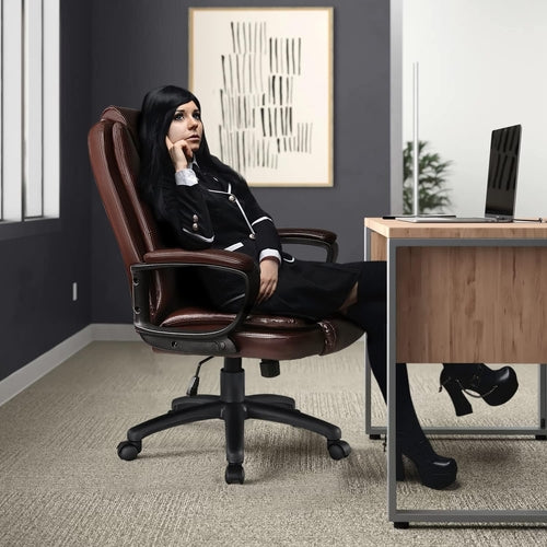 Home Office Chair, 400LBS Big and Tall Chair Heavy Duty Design,