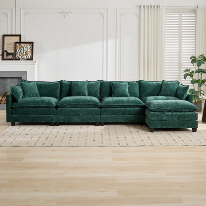 Cloud Sofa Modern Sectional Couch, Comfy Double Layer Upholstered Seat