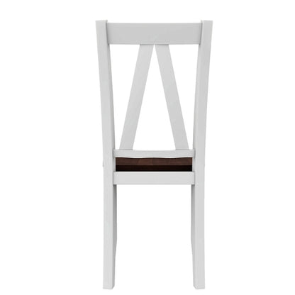 6-Piece Wood Dining Table Set with Long Bench and 4 Dining Chairs,
