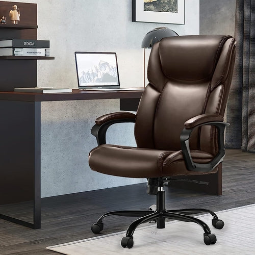 Ergonomic Big And Tall Leather Executive Office Desk Chair