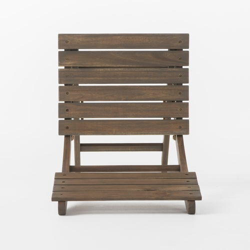5-Piece Acacia Wood Foldable Outdoor Patio Dining Set