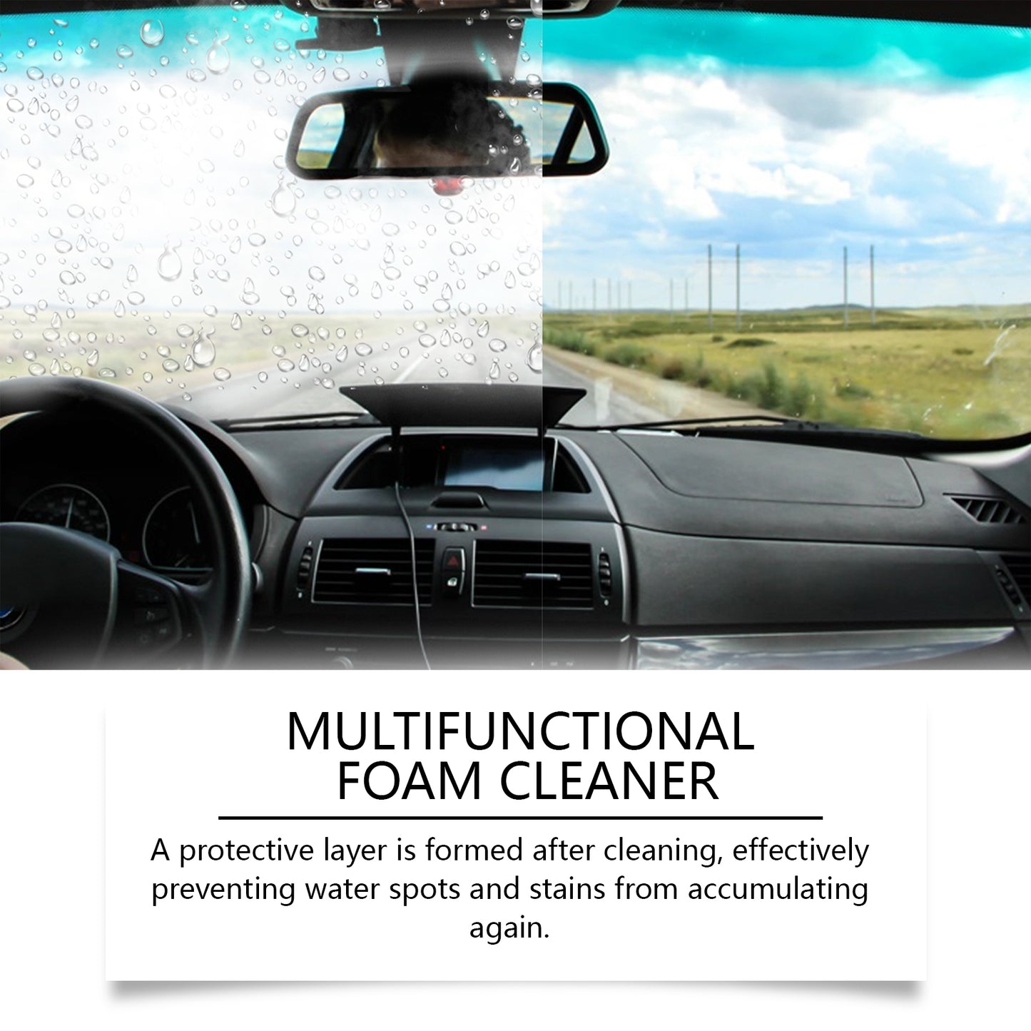 Multi-Functional Oil Film Cleaner Automotive Windshield Hydrophobic Anti-Fog Cleaning Oil Film Remover