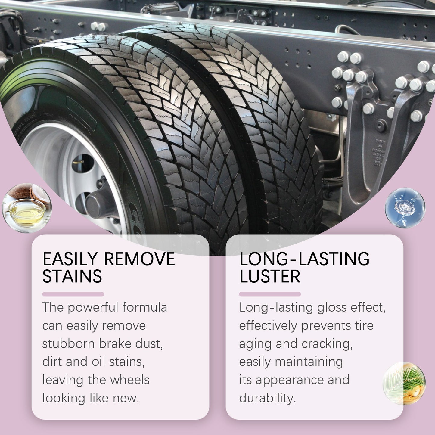 Heavy Duty Wheel Cleaner Wheel Hub Decontamination Anti-Aging Dust Foam Cleaning Agent