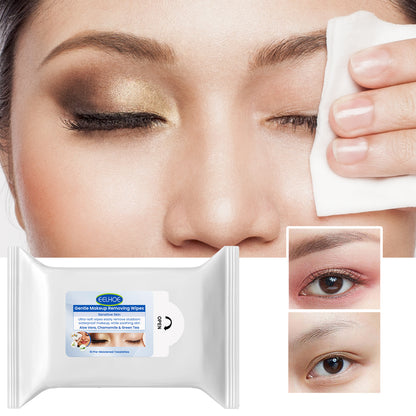Gentle Makeup Remover Wipes Deep Cleanse Face Eye And Lip Makeup Gentle Refreshing Non-Irritating Makeup Remover Wipes