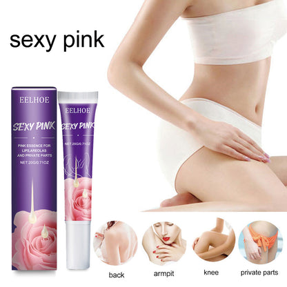 EELHOE Brightener Pink Essence, Breast Areola Private Part Tender White Lip Joint To Remove Melanin Pink Essence