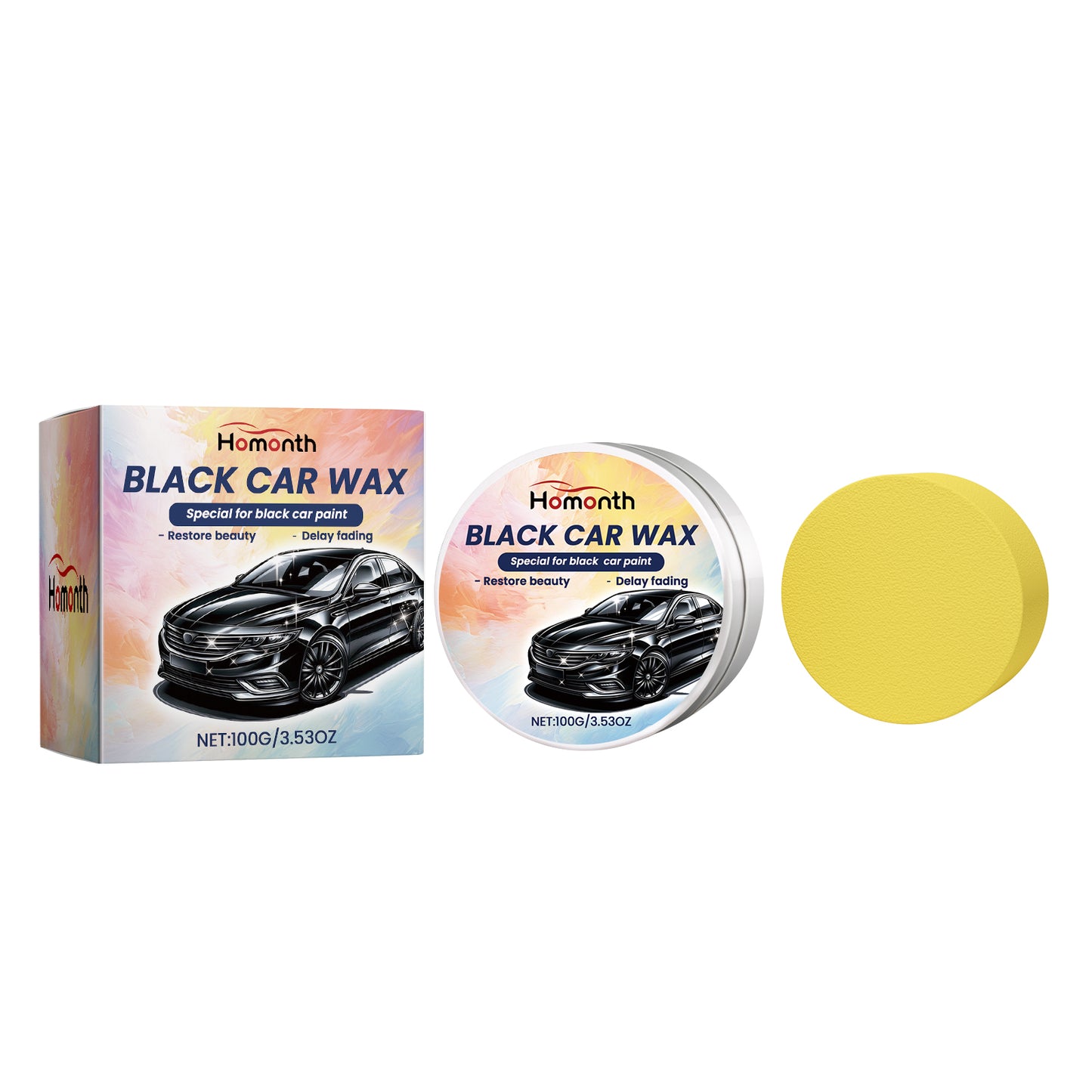 Car Polishing Wax, Car Scratch Repair Waterproof Anti-Stain Finish Beauty Polishing Wax