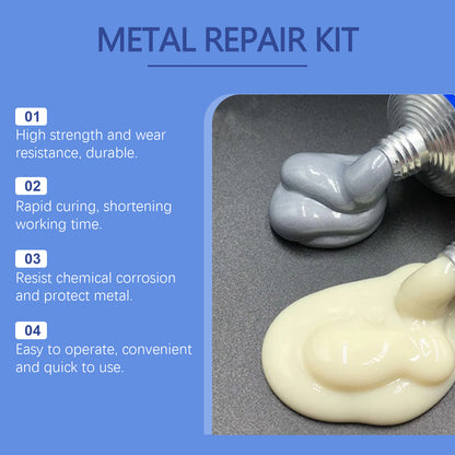 Jaysuing Repair Casting Glue 80g, Box Cast Iron Sealant Ab Glue Anti-Repair Agent For Leak Sealing And Metal Bonding