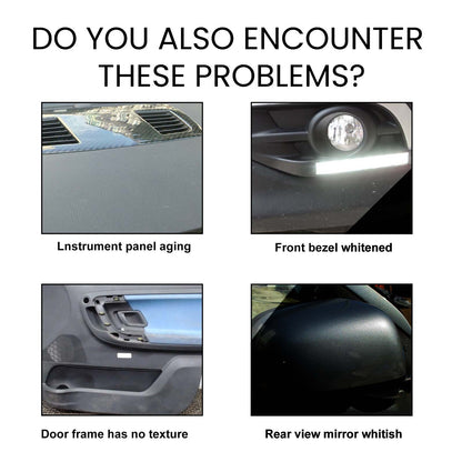 Automotive Plastic Repair Wax, Car Interior Seat Cleaning And Maintenance Polishing Decontamination Plastic Refurbished Wax