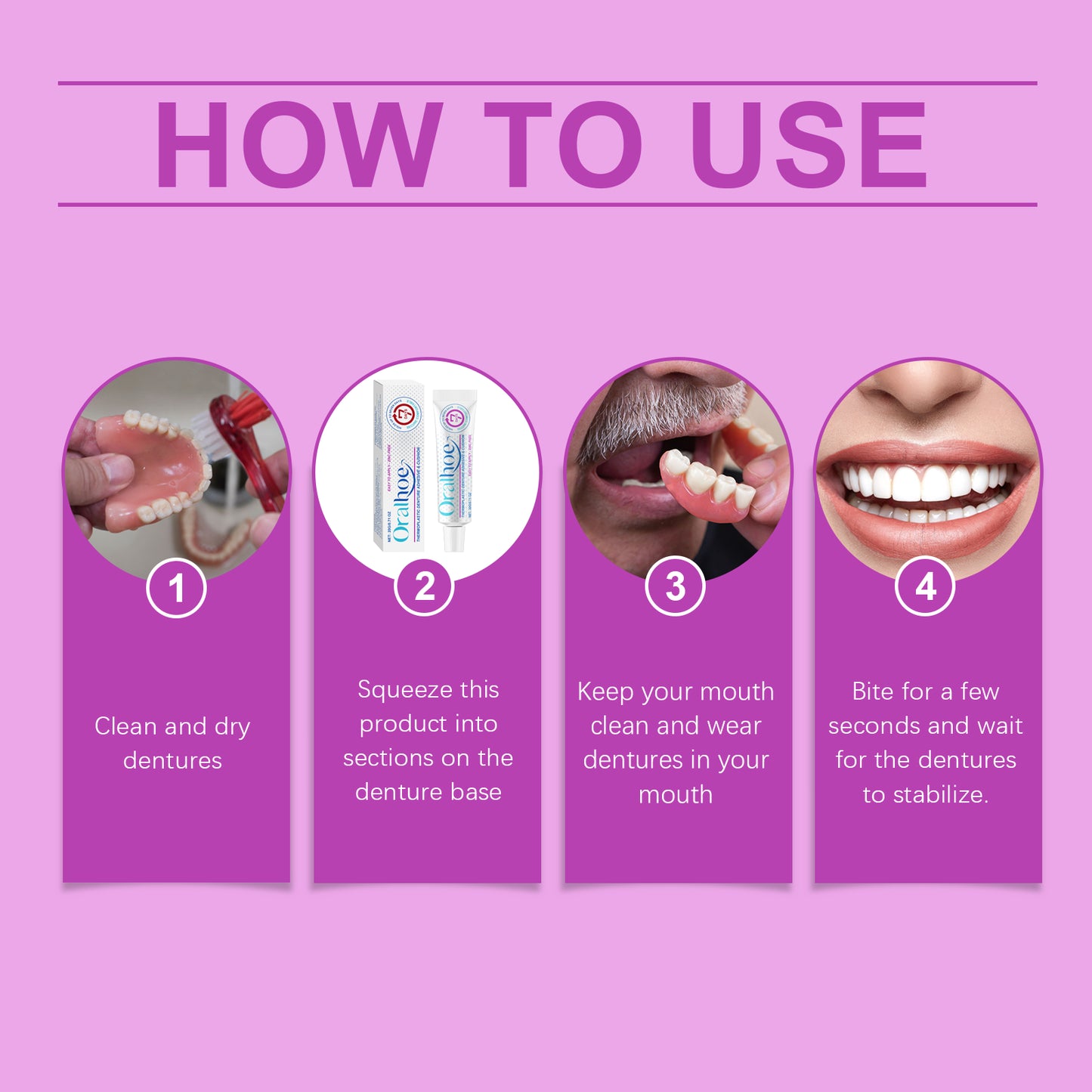 Denture Adhesive Thermoplastic Denture Adhesive Holds Dentures For Increased Comfort