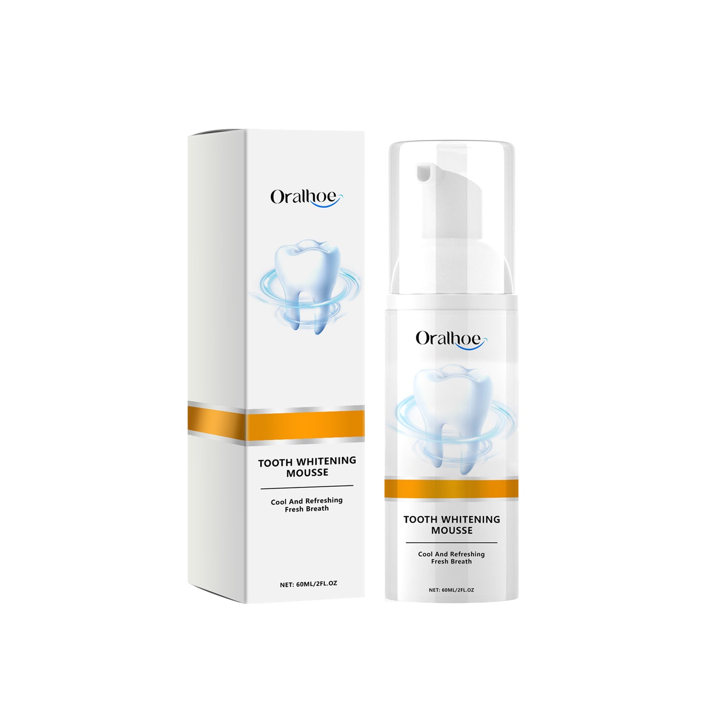 Tooth Whitening Mousse, Clean Teeth Whitening Teeth Care Gums Fresh Oral Care