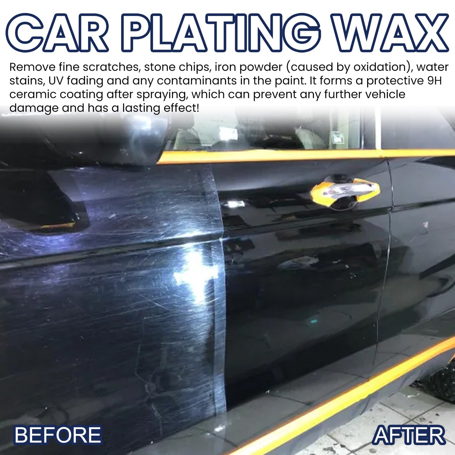 Automobile Crystal Wax Plating, Scratch Repair Coating Wax Decontamination Polishing Maintenance Solid Wax For Waxing Cars
