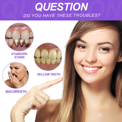 OUHOE Teeth Whitening Serum, Cleans Teeth And Tartar, Freshens Breath, Protects Gums And Brightening Teeth Essence