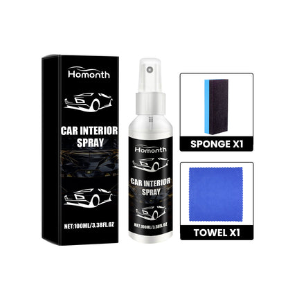 Car Interior Spray, Seat Instrument Panel Wash Free Decontamination Maintenance Refurbishment Care Agent